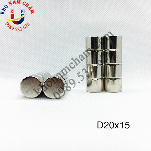 Nam châm viên D20x15 mm