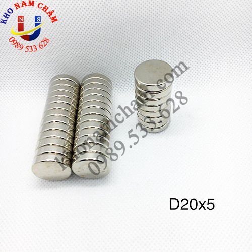 Nam châm viên D20x5 mm