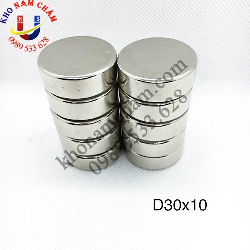 Nam châm viên D30x10 mm