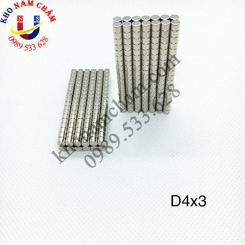 Nam châm viên D4x3 mm