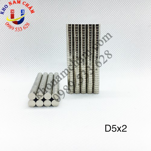 Nam châm viên D5x2 mm