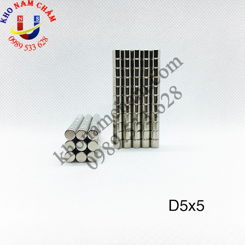 Nam châm viên D5x5 mm