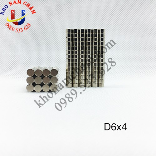 Nam châm viên D6x4 mm