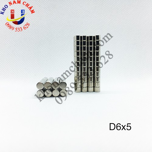 Nam châm viên D6x5 mm