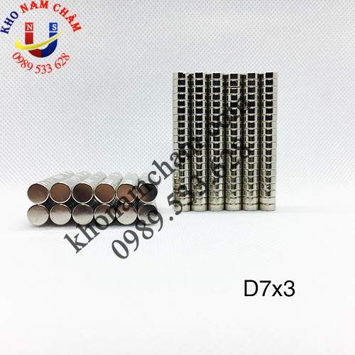 Nam châm viên D7x3 mm