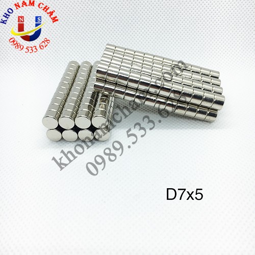 Nam châm viên D7x5 mm