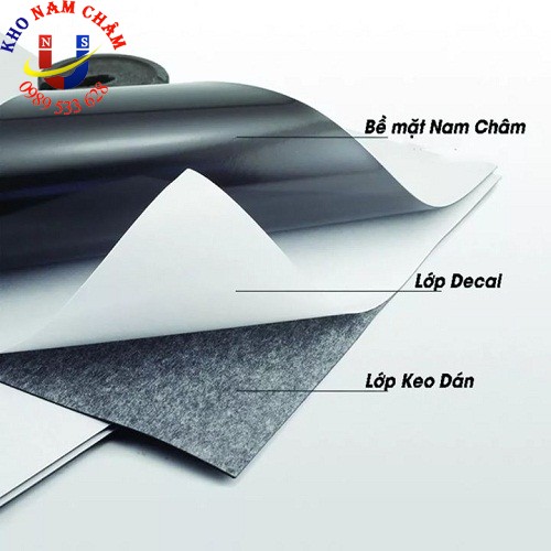 Nam châm dẻo A4 có keo độ dày 0,5mm