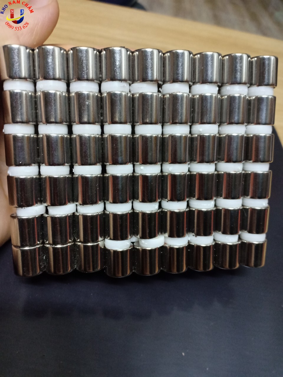 Nam châm N52 kích thước D11x11mm