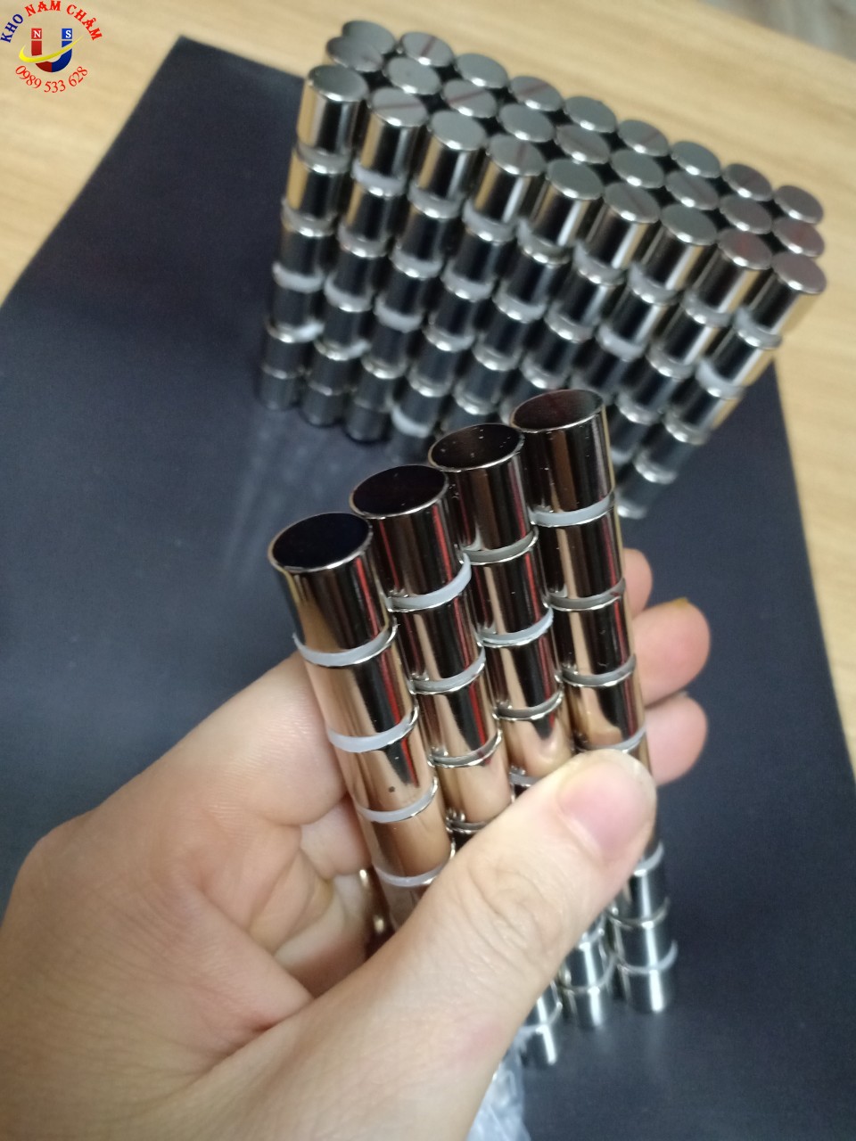 Nam châm N52 kích thước D11x11mm