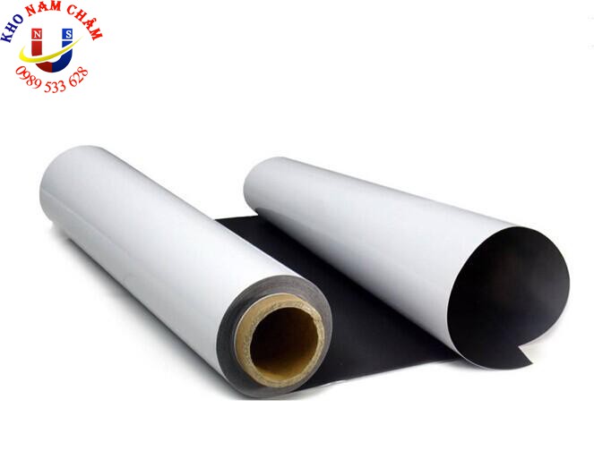 Cuộn nam châm dẻo màu trắng (độ dày 0.75mm)